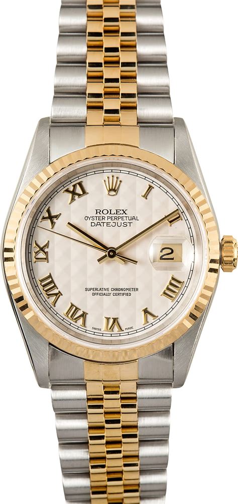 rolex datejust 16233 pyramid dial|Rolex Datejust 16233 day night.